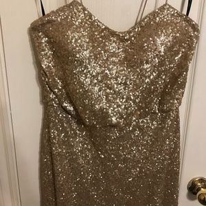 Sorella Vita | full-length gold sequin formal gown
